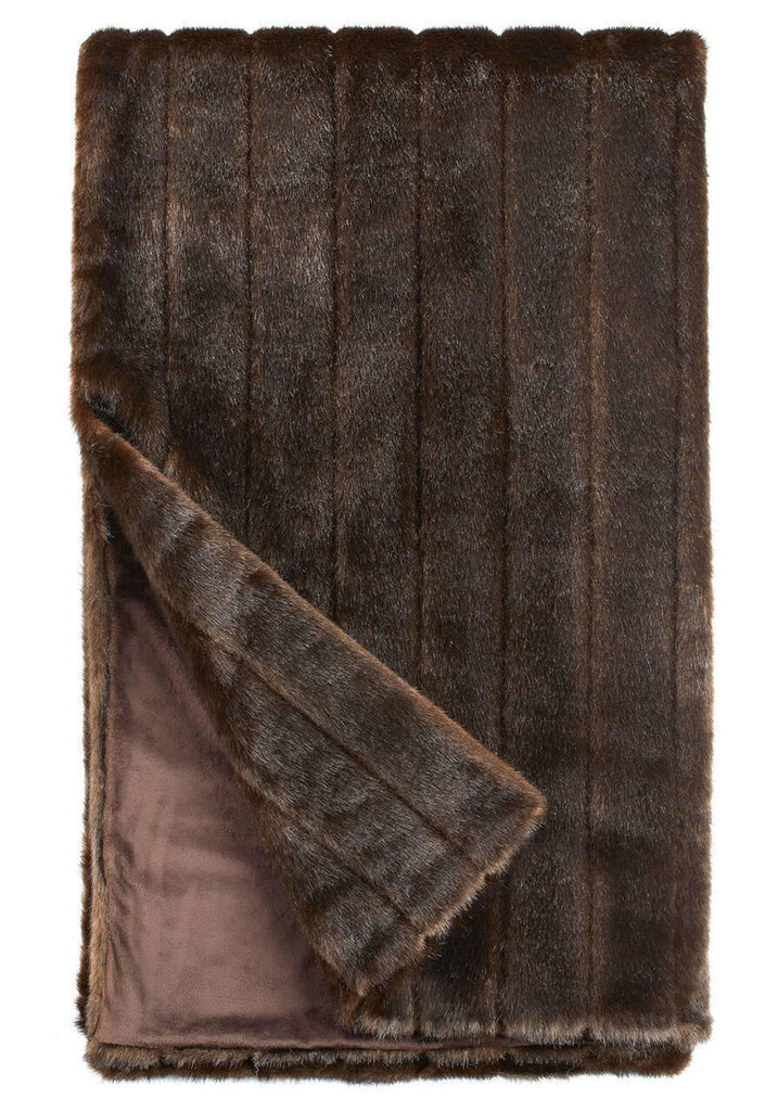 Sable Faux Fur Throw 60 X 72