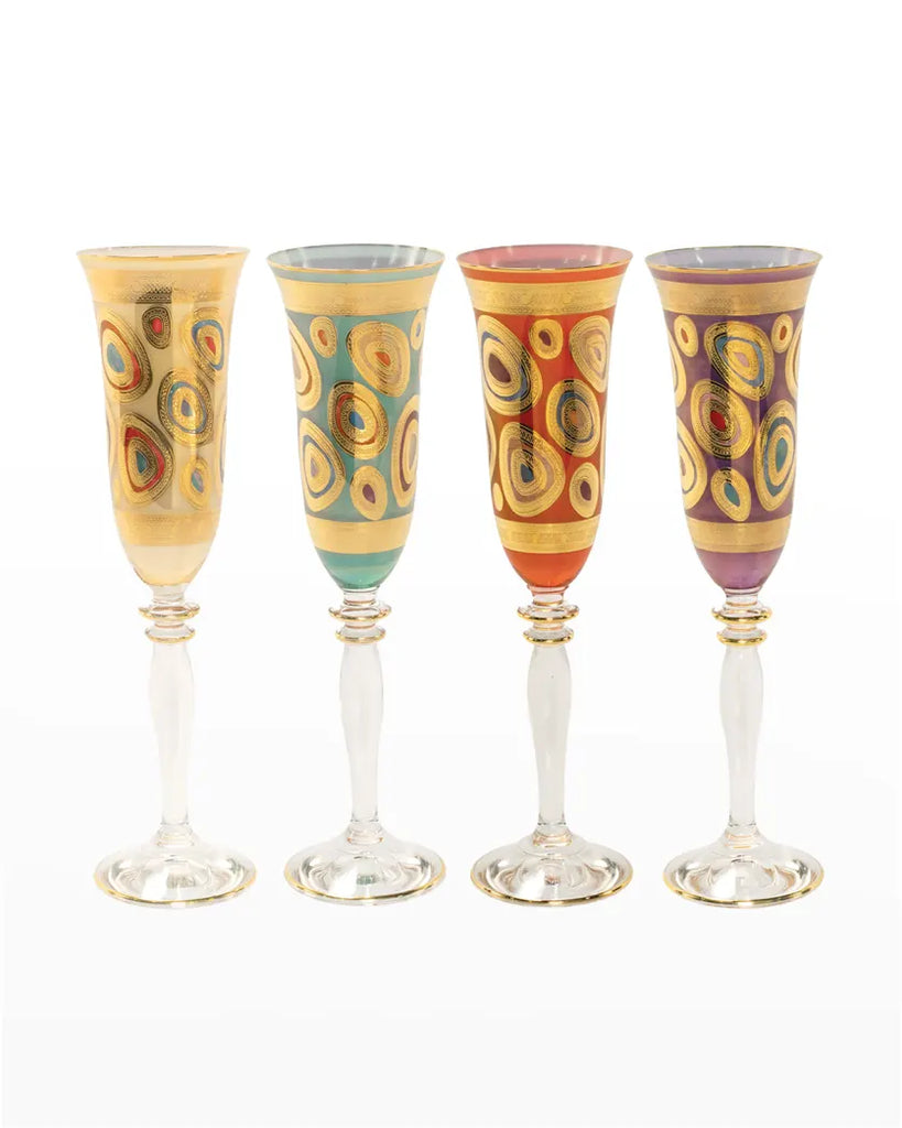 Regalia Assorted Champagne Glasses - Set of 4