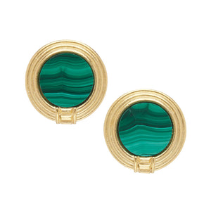 Roma Studs - Malachite
