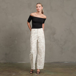 Loretta Western Embroidered Pants