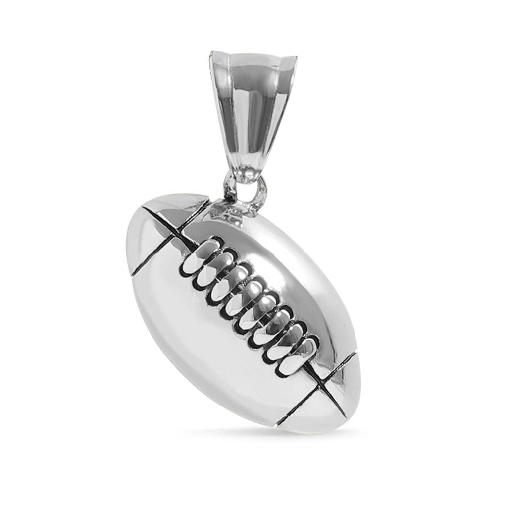 Stainless Steel 3D Football Pendant
