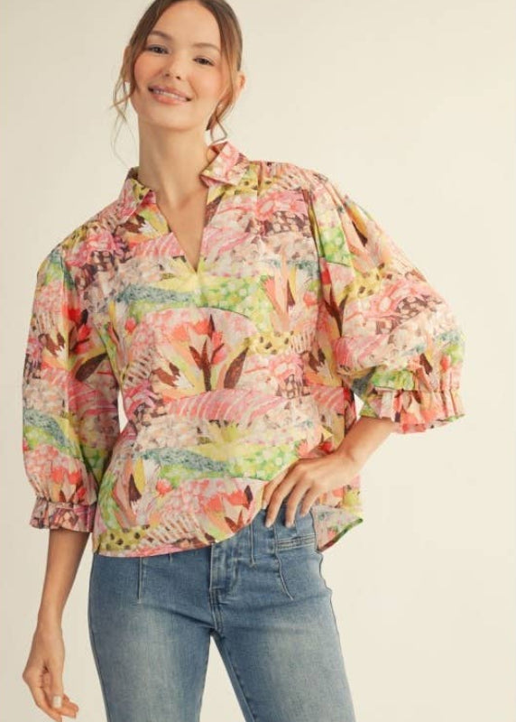 Havana Printed Top