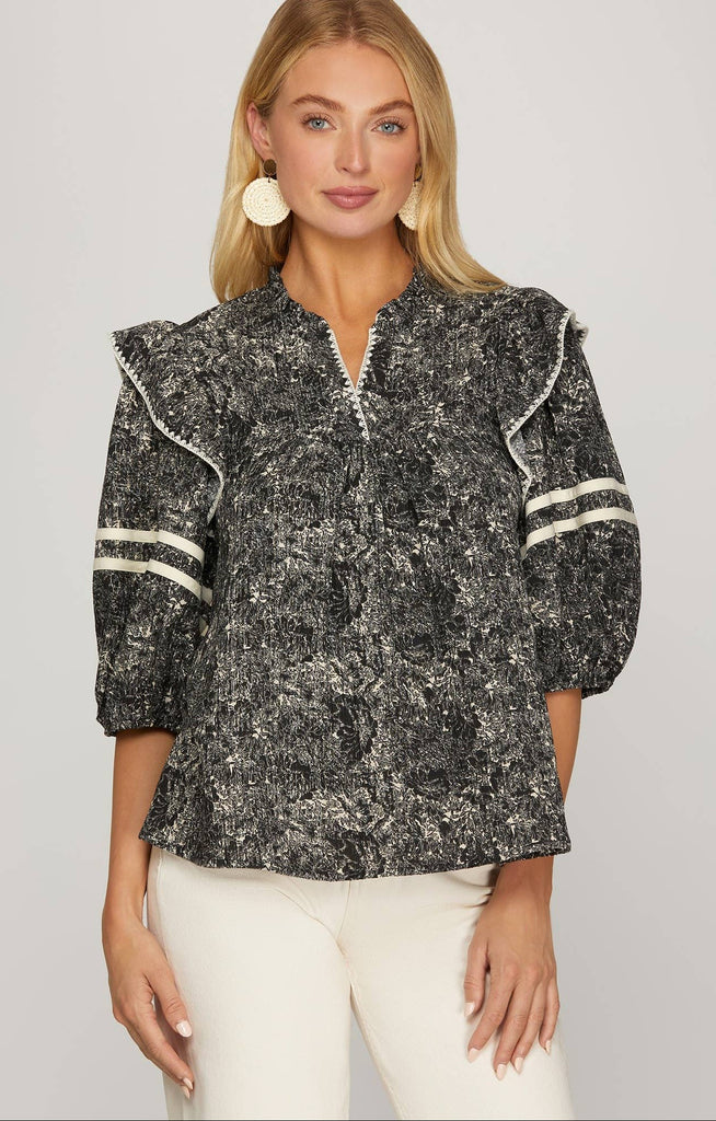 Bria Printed Top