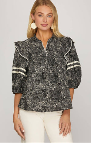 Bria Printed Top