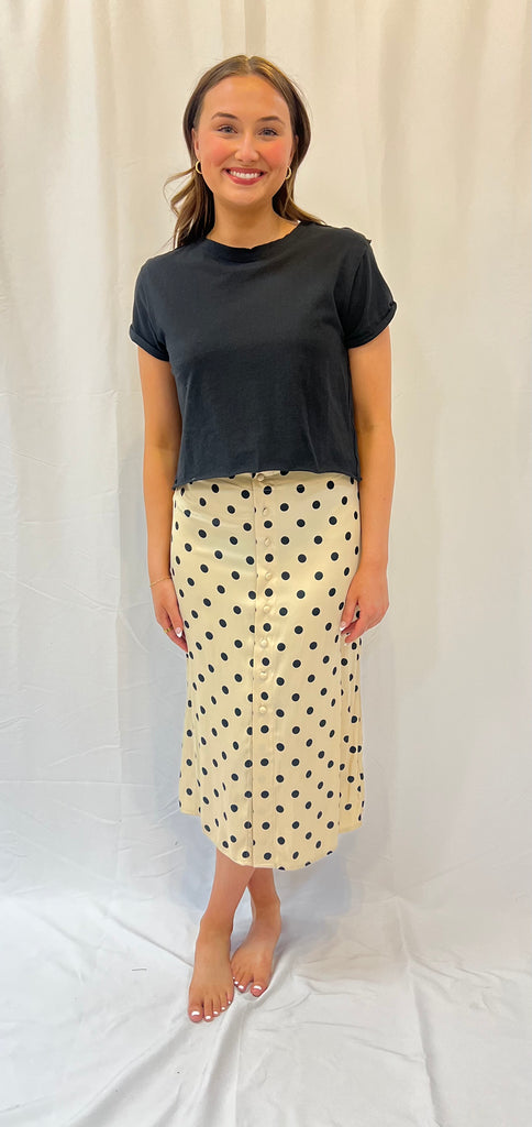 Analise Printed Midi Skirt