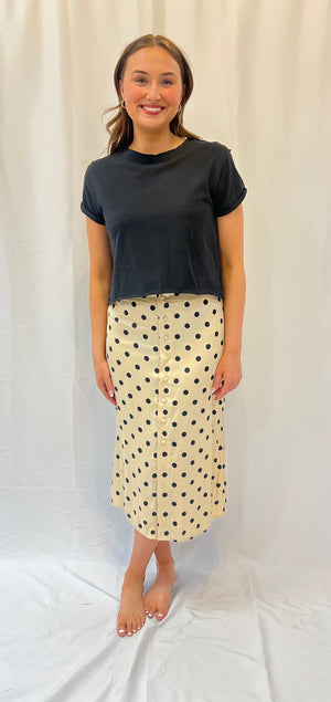 Analise Printed Midi Skirt