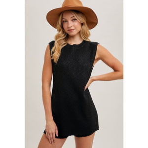 Jade Sleeveless Knit Sweater & Short Set