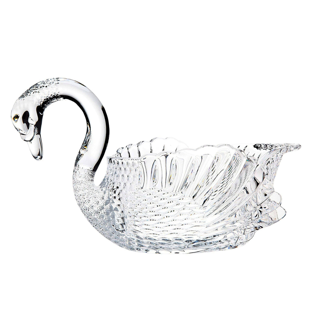 Swan Crystal Serving Bowl