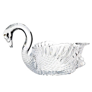Swan Crystal Serving Bowl