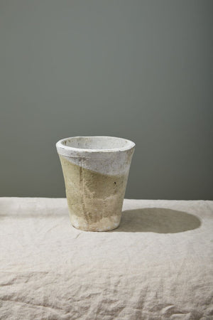 Antique White Pot 6.5” x 6.75”