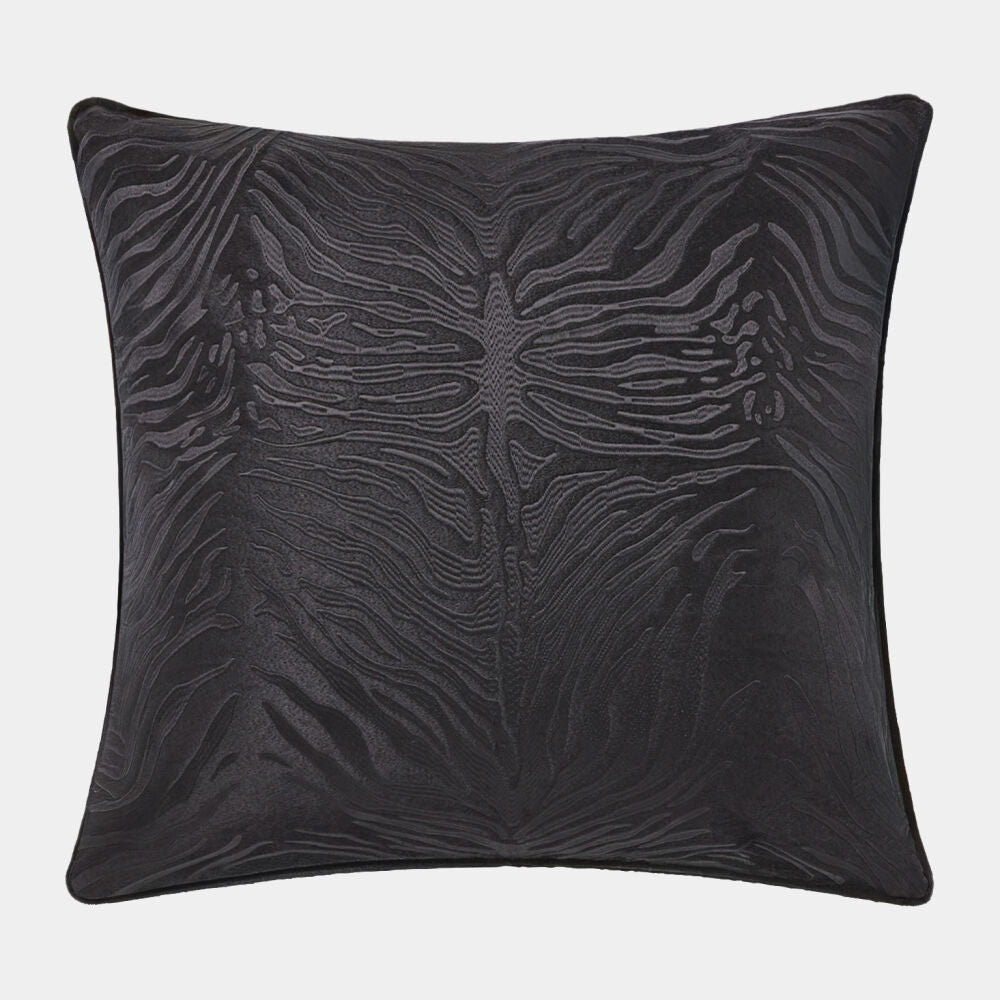 Zebra Pillow-Black and Black