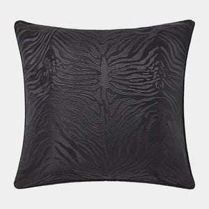Zebra Pillow-Black and Black