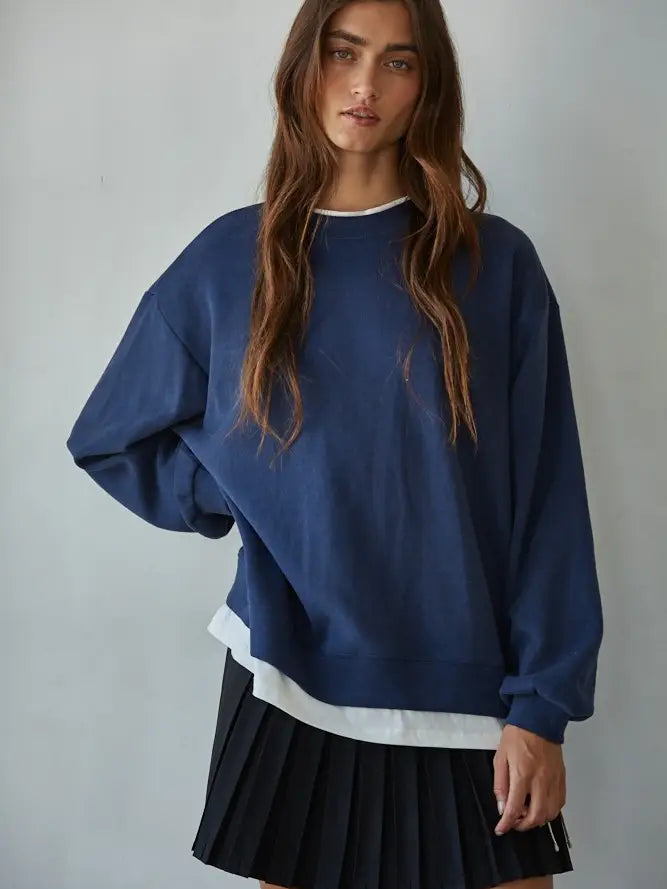 Yara Varsity Knit Sweatshirt