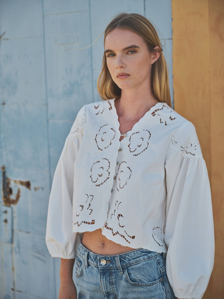 Mattie Denim Blouse
