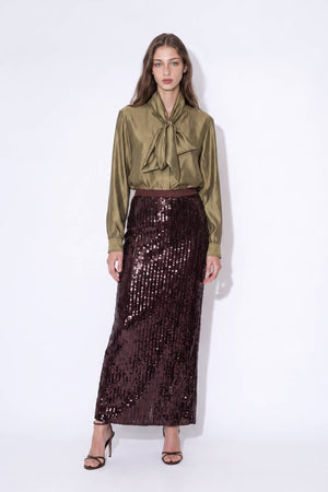 Delphine Satin Blouse