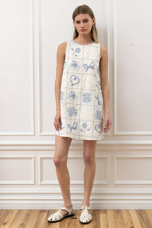 Jordan Floral Block Shift Dress