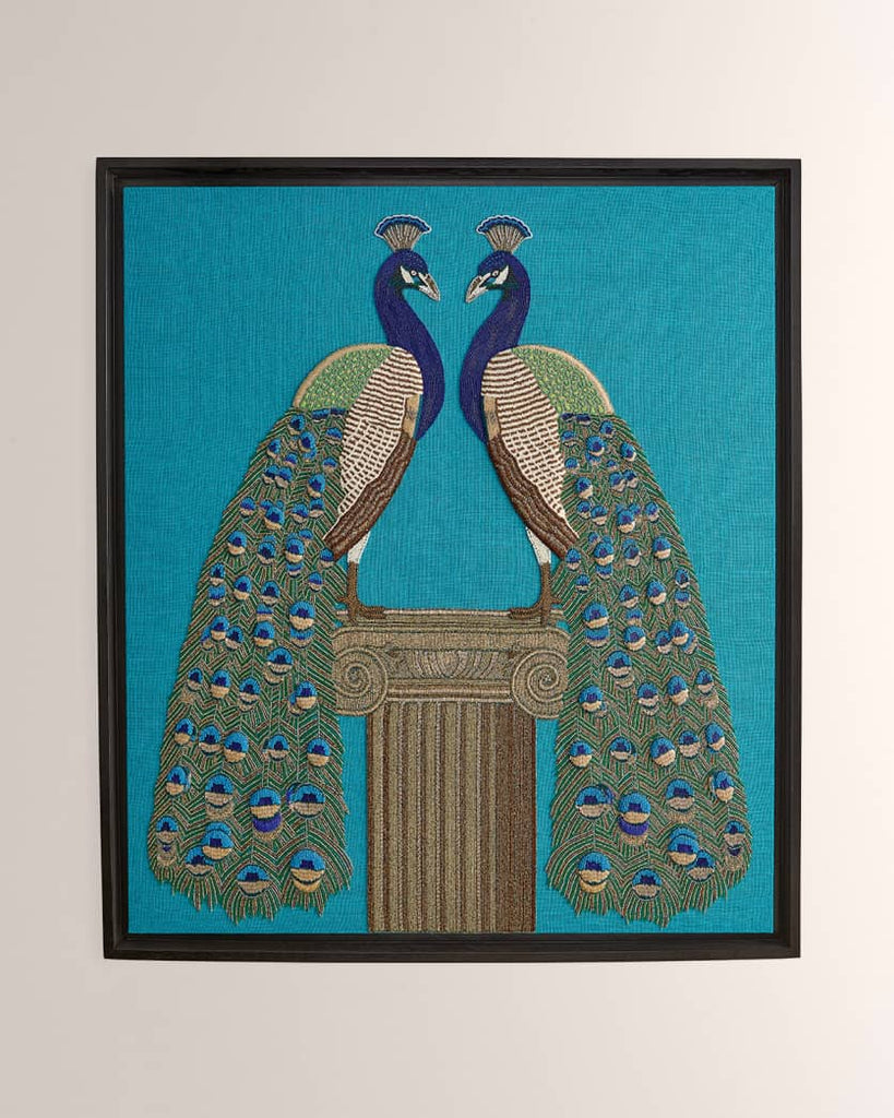 Peacock Beaded Wall Art