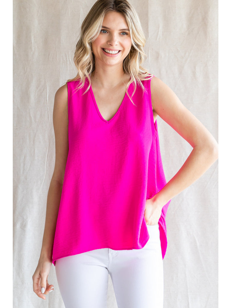 V-neck Sleeveless Top