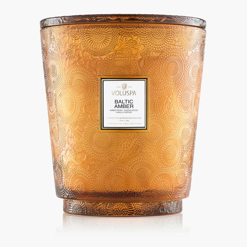 Baltic Amber 5 Wick Hearth Candle