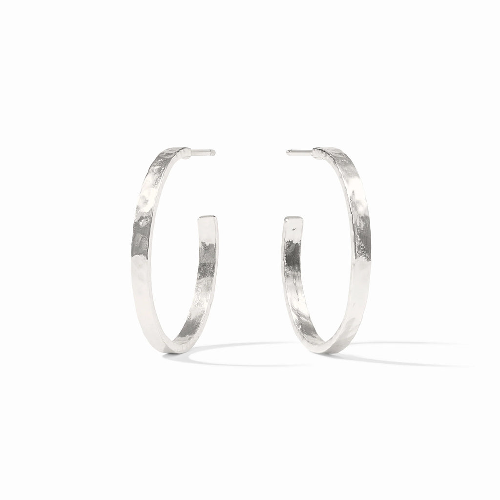 Crescent Hoop - Silver