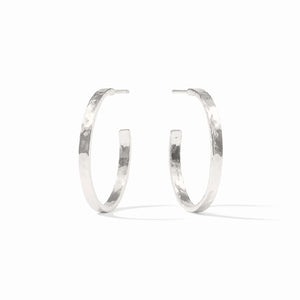 Crescent Hoop - Silver