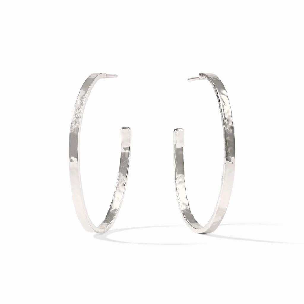 Crescent Hoop - Silver