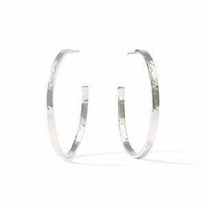 Crescent Hoop - Silver