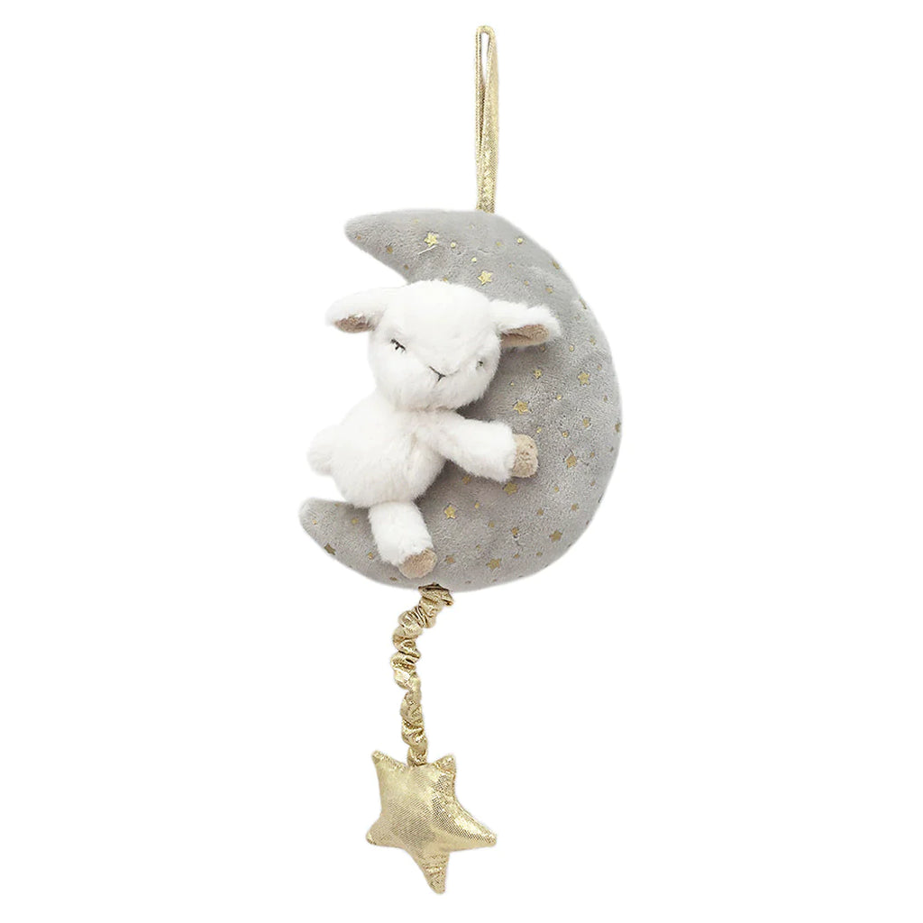 Plush Lamb & Moon Musical Mobile