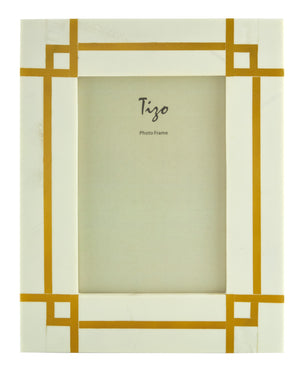 Art Deco Design Gold Frame 5x7