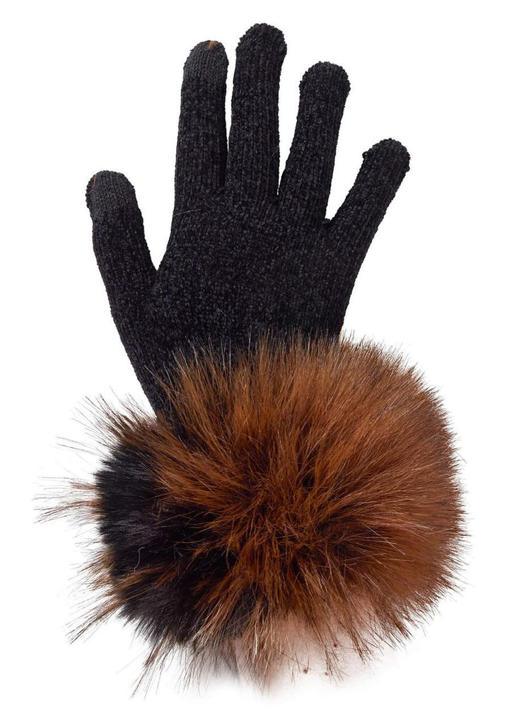 Fur Trimmed Tech Gloves