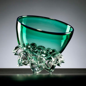7" Emerald Green Thorn Vessel