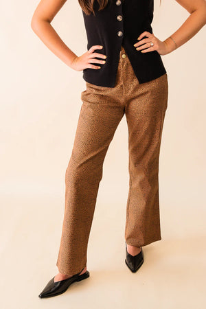 Pretty Wild Printed Twill Pants