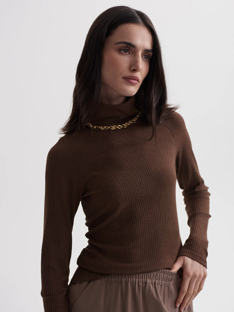 Roya Rollneck Long Sleeve Tee