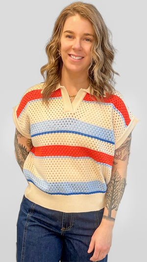 Esme Short Sleeve Knit Top