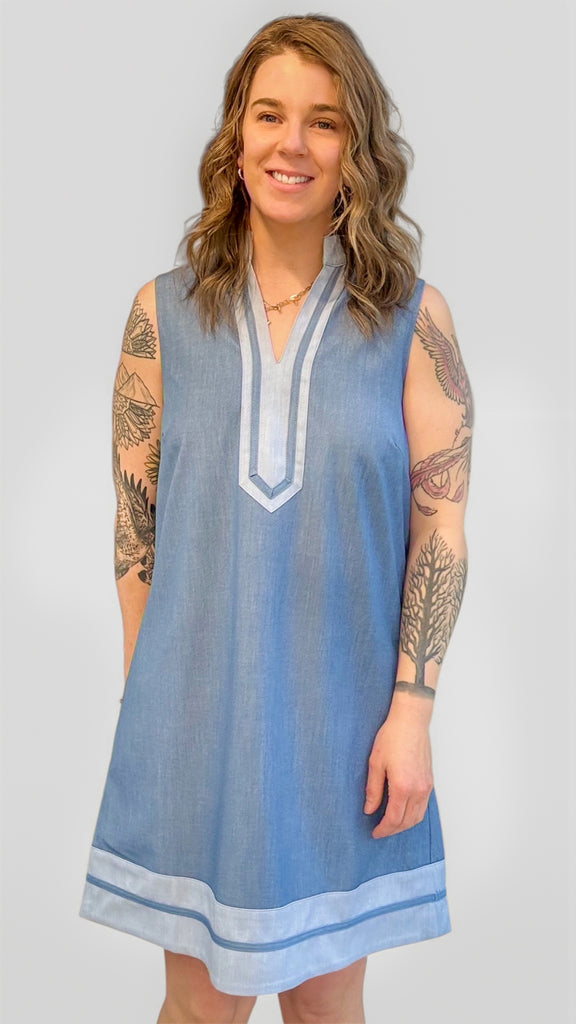 Mireya Sleeveless Denim Dress