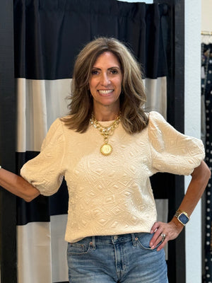 Drea Textured Knit Top