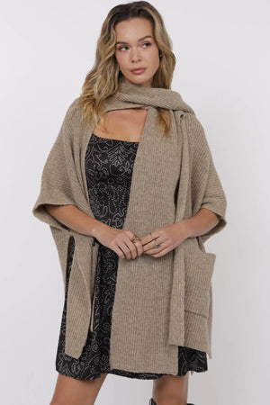 Brienne Scarf Poncho Cardigan