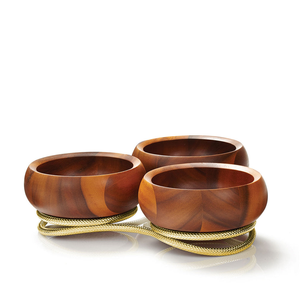Braid Gold Condiment Server