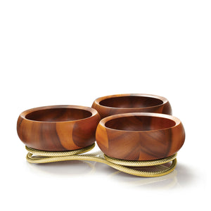 Braid Gold Condiment Server
