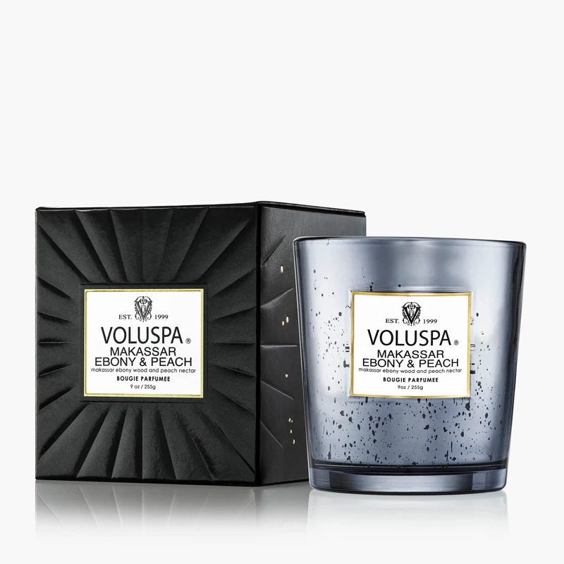 Makassar Ebony & Peach 9oz Boxed Candle