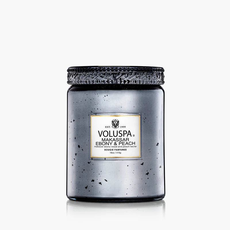 Makassar Ebony & Peach 18oz Jar Candle