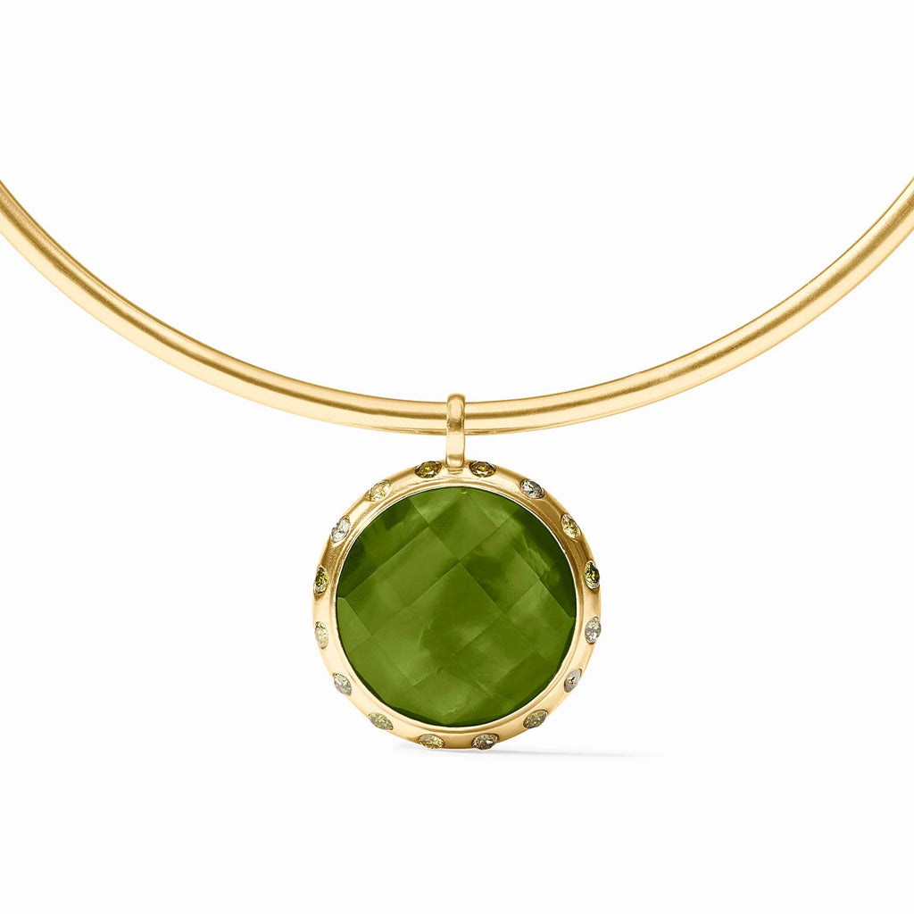 Rainbow Statement Necklace - Gold