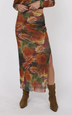 Heart Beats Side Slit Skirt