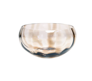 Bolla Glass Tortoiseshell Pleated Centerpiece