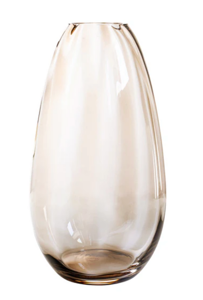 Bolla Glass Tortoiseshell Medium Pleated Vase