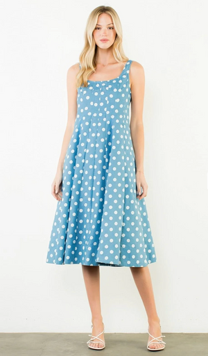 Bristol Polka Dot Midi Dress
