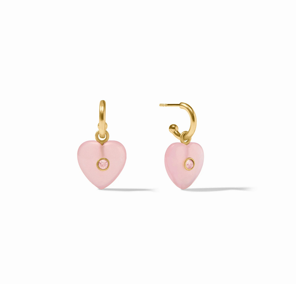 Heart Hoop & Charm Earring