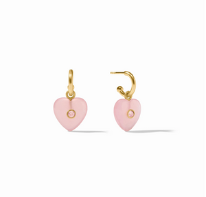 Heart Hoop & Charm Earring