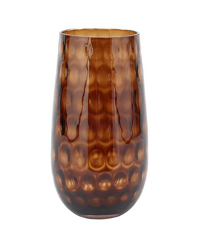 Bolla Glass Tortoiseshell Small Pebbled Vase
