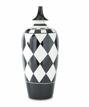 Harlequin Finial Vase